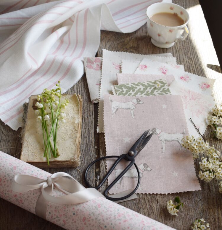 Girls Room 1 French Ticking, Jack All Star, Posies & Sand Pink