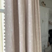 Summertime ~ Pale Pink Icing on White Linen Union - Image 2