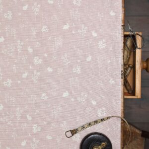 Summertime ~ Faded Old Silk on Cream Linen (matches pale pink icing)