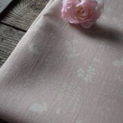 Summertime ~ Faded Old Silk on Cream Linen (matches pale pink icing) - Image 2