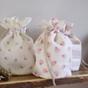 Girls Room 1 French Ticking, Jack All Star, Posies & Sand Pink - Image 2