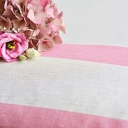 Stunning Handmade Oblong Squishy Extra Large Cherry Broadstripe Cushions (double sided) ~ £75.00 - Image 2
