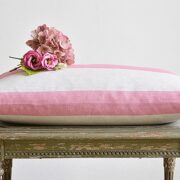 Broadstripe ~ Cherry On Stone Linen - Image 4