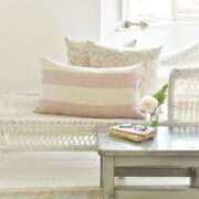 Stunning Handmade Oblong Squishy Extra Large Cherry Broadstripe Cushions (double sided) ~ £75.00 - Image 4