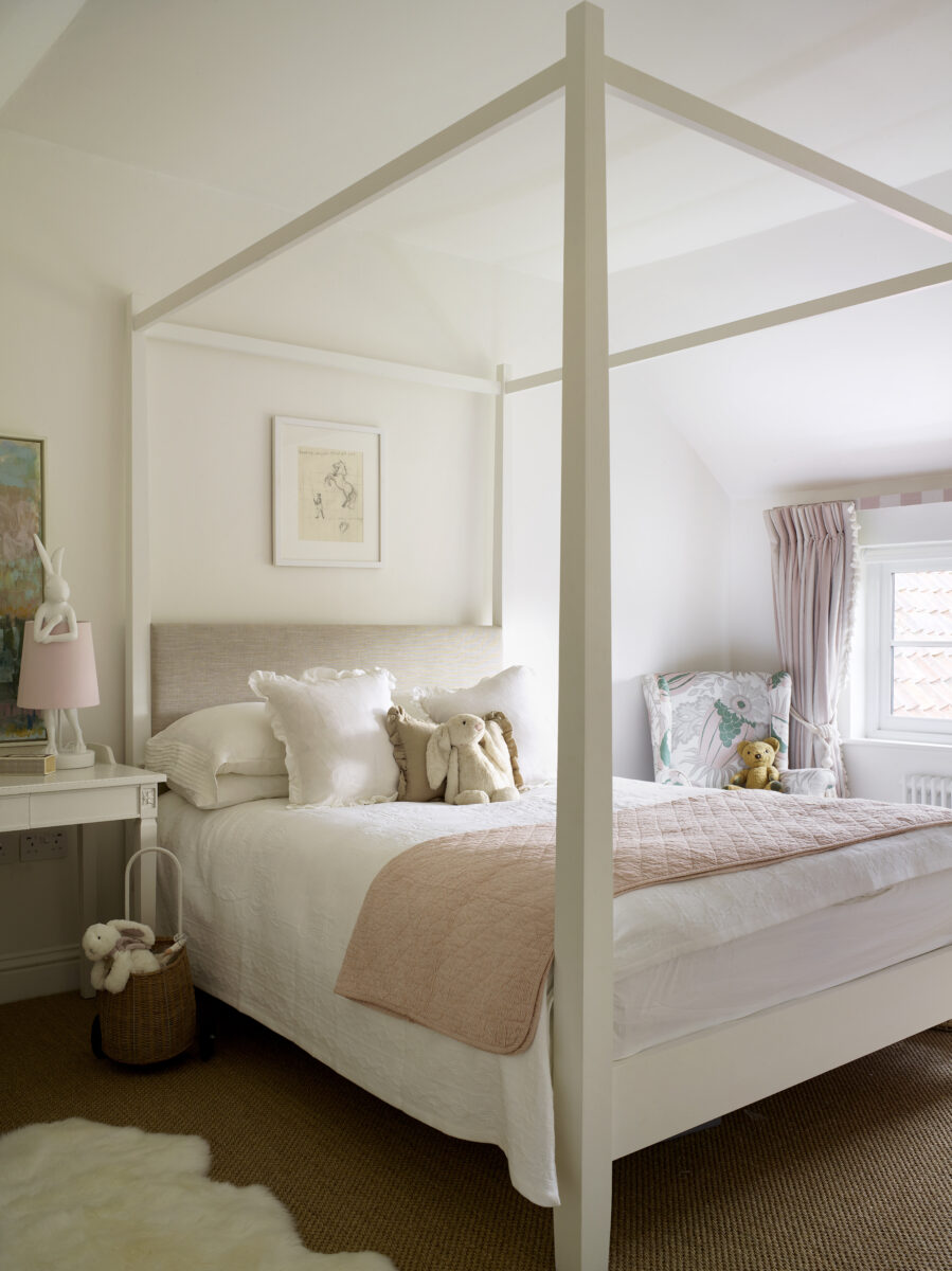 Broadstripe Pale Pink Icing on Cream Linen* Peony & Sage