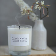 Large Glass Tumbler Candle ~ Rhubarb & Ginger ~ £20.00 ON SALE £14.00 - Image 2