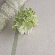 Sienna ~ Weathered Green on Cream Linen * - Image 6