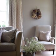 Giardino ~ Rose & Thyme on Cream Linen * - Image 2