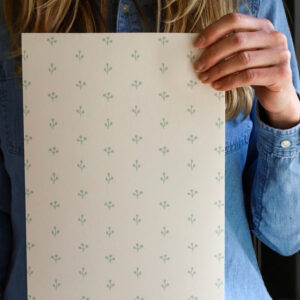 Sprigs Wallpaper in Eucalyptus Green