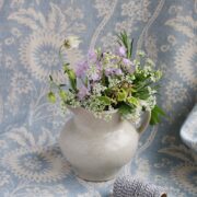 Sienna ~ Weathered Blue On Cream Linen* - Image 2
