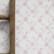 Giardino Blush Pink on White Wallpaper - Image 5