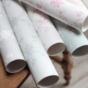 Giardino Blush Pink on White Wallpaper - Image 3