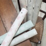 Giardino Blush Pink on White Wallpaper - Image 2