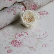 Bella Rosa on Ivory Linen - Image 2