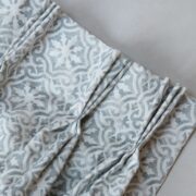 Lakshmi Large ~ Dark Grey Blotch on Cream Linen * - Image 2