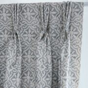 Lakshmi Large ~ Dark Grey Blotch on Cream Linen * - Image 3
