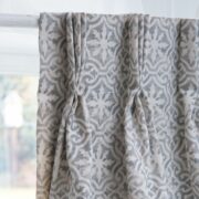 Lakshmi Large ~ Dark Grey Blotch on Cream Linen * - Image 4