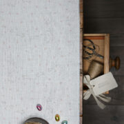 Rabbit All Star ~ Pink Stars on White Linen Union - Image 5