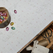 Rabbit All Star ~ Pink Stars on White Linen Union - Image 7