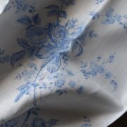 Mia ~ Porcelain Blues on Stone Linen (Available on white upon request) - Image 5