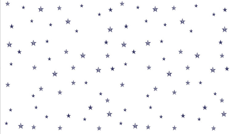 Tiny Stars Navy On White Wallpaper