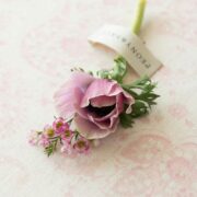 Grande Xanthe ~ Soft Pinks on Cream Linen* - Image 3