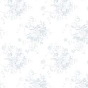 Millie Wallpaper in Soft Greys on White - Image 2