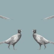 Country Pheasant Wallpaper Library Blue - Image 3