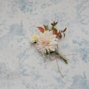 Giselle Petit ~ Blue Gray on Cream Linen - Image 3