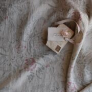 Lozere ~ Peony & Vert on Stone Linen* - Image 2