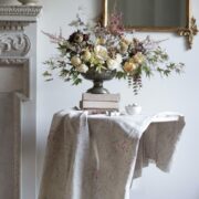 Lozere ~ Peony & Vert on Stone Linen* - Image 6