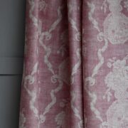 Greta ~ Grape on Cream Linen - Image 5