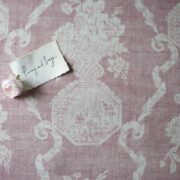 Greta ~ Grape on Cream Linen - Image 4