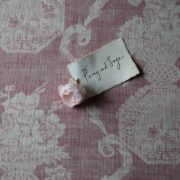 Greta ~ Grape on Cream Linen - Image 3