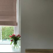 OKRA ~ Ruby on Cream Linen - Image 2