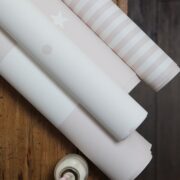 Chelsea Stripe Pale Peony Pink on White Wallpaper - Image 5