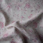 Demelza ~ Ruby & Blue Gray on Stone Linen* - Image 2