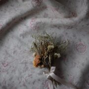 Demelza ~ Peony & Vert on Stone Linen* - Image 2