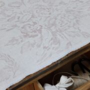Lozere Grande ~ Mulberry Pink on Stone Linen - Image 3
