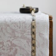 Lozere Grande ~ Mulberry Pink on Stone Linen - Image 4