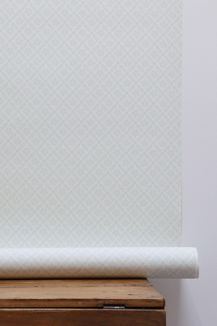Lucille Jade on Ivory Wallpaper
