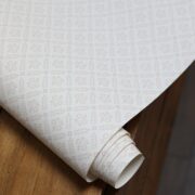 Lucille Pink Icing on White Wallpaper - Image 4