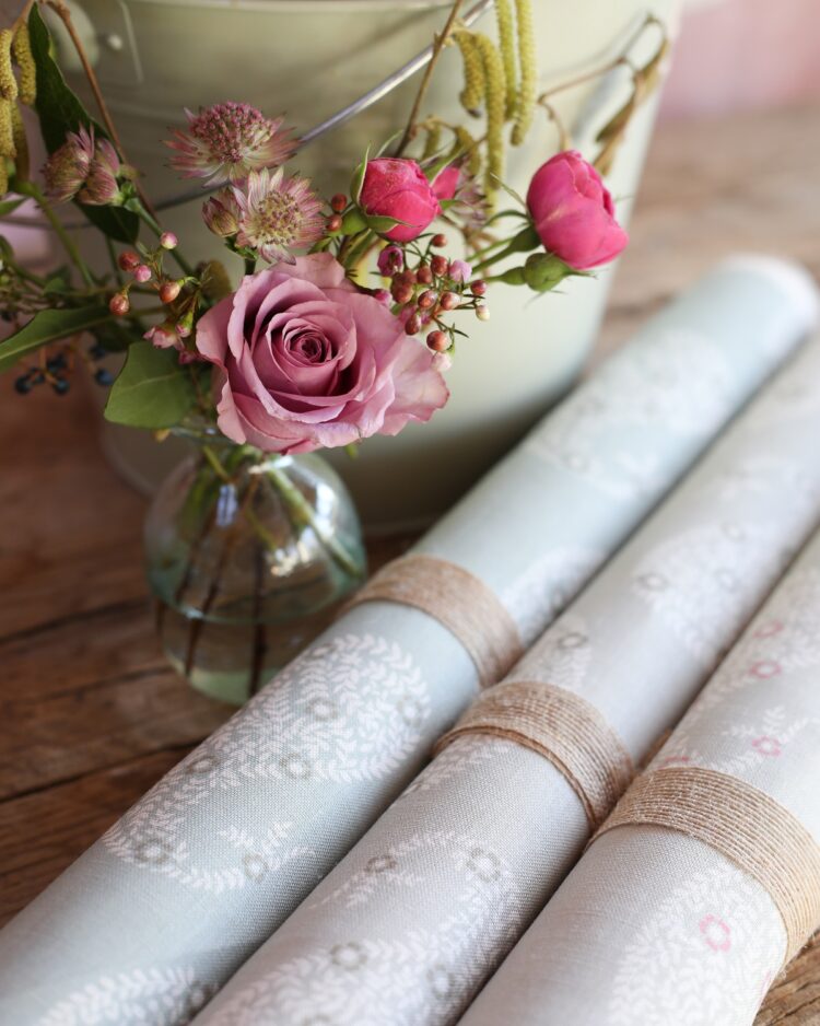 Kashmir {Assorted Colourways} on Ivory Linen