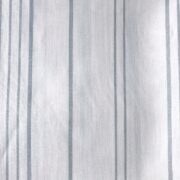 French Ticking ~ Rain on Luxurious Oyster White Herringbone Linen - Image 3
