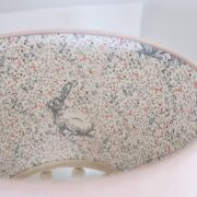 Delilah's Rabbit ~ Slate Blue & Lime on Recycled Cotton - Image 2