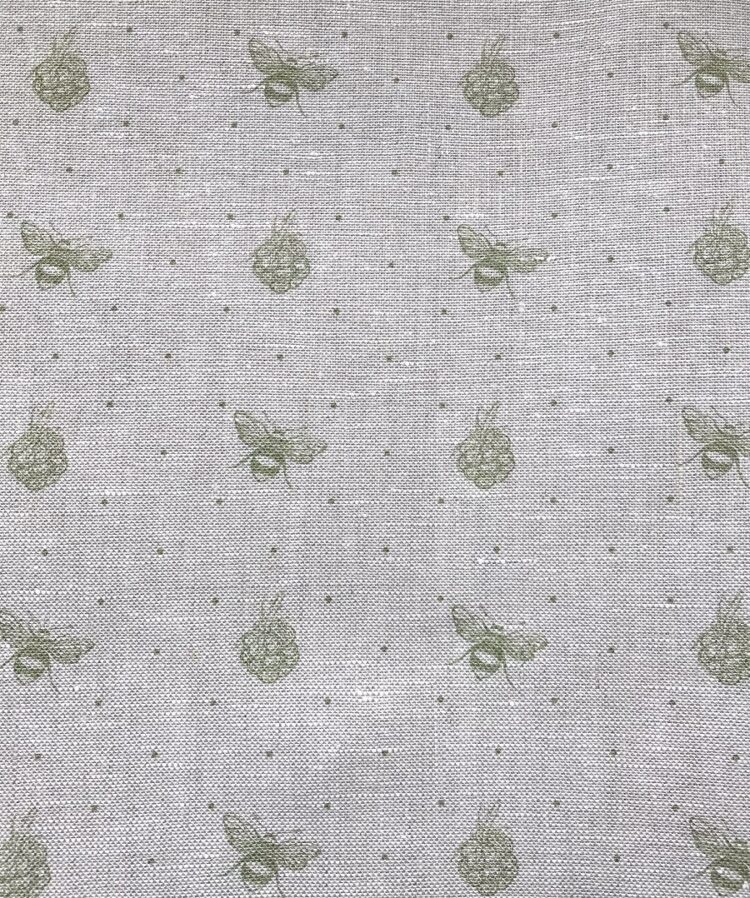 Blackberry & Bee ~ Pomme On Stone Linen