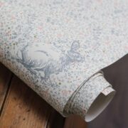 Girls Room 10 Delilah's Rabbit Slate Blue, Old Pink Floppy Linen, Slate Blue Linen, Bee & Blackberry Pomme - Image 5