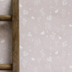 Summertime Wallpaper in Poppy Pink (Matches Pale Pink Icing Fabrics)