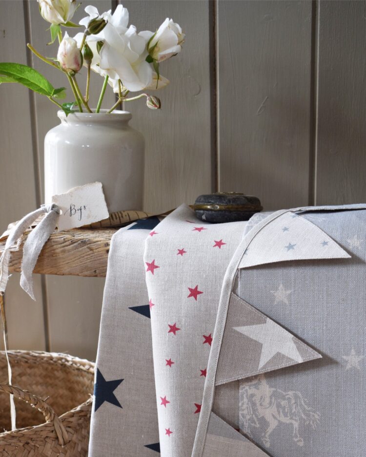 Boys Room 4 Petrol Blue All Stars with Red