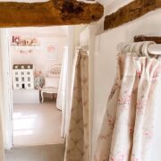 Izzy Rose & Seaglass Shade I on Cream Linen * - Image 2